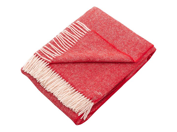 Pled Zelandia 140x200cm red, 140 x 200 cm 140x200 cm Wełna Pomieszczenie Salon