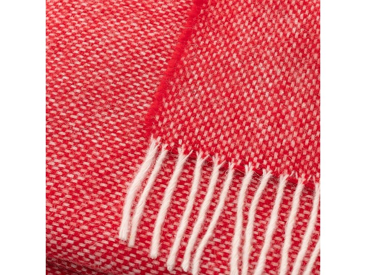 Pled Zelandia 140x200cm red, 140 x 200 cm 140x200 cm Wełna Pomieszczenie Salon Pomieszczenie Sypialnia