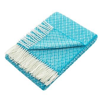 Pled Zelandia 140x200cm ocean blue cross, 140 x 200 cm