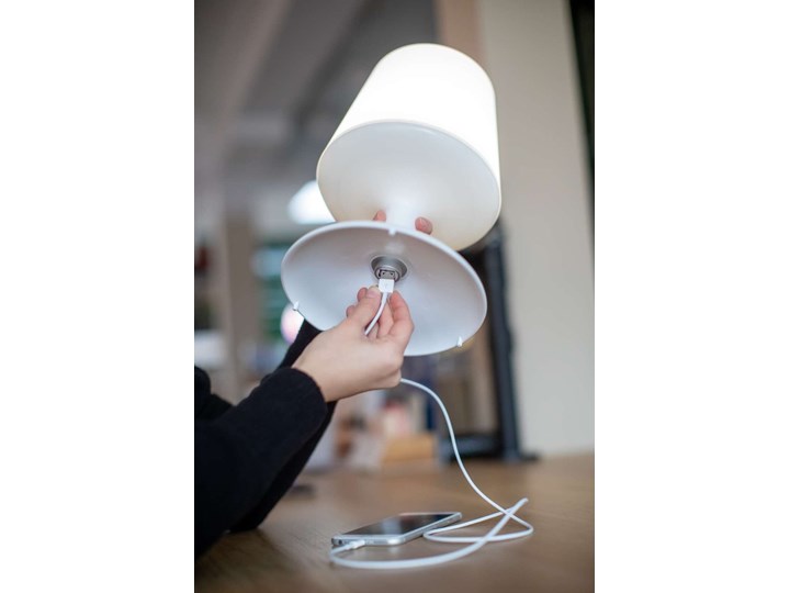 Lampa bezprzewodowa Light to go organic deep grey 3799673 Kategoria Lampy stołowe Kolor Biały