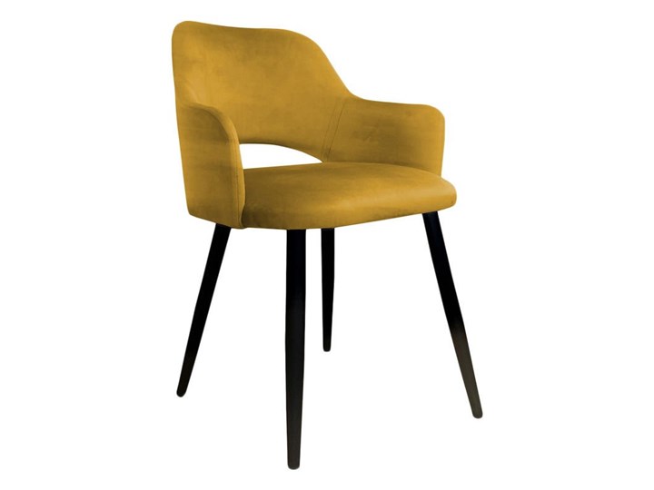 Yellow upholstered STAR chair material MG-15 Głębokość 57 cm Szerokość 50 cm Wysokość 76 cm Wysokość 46 cm Wysokość 60 cm Styl Vintage Szerokość 42 cm Metal Tkanina Głębokość 44 cm Kolor Żółty