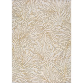 Beżowy dywan zewnętrzny Universal Hibis Leaf, 80x150 cm