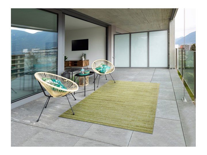 Zielony dywan odpowiedni na zewnątrz Universal Vision, 100x150 cm Winyl Dywany Prostokątny Pomieszczenie Balkon i taras