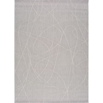 Szary dywan zewnętrzny Universal Hibis Line, 135x190 cm