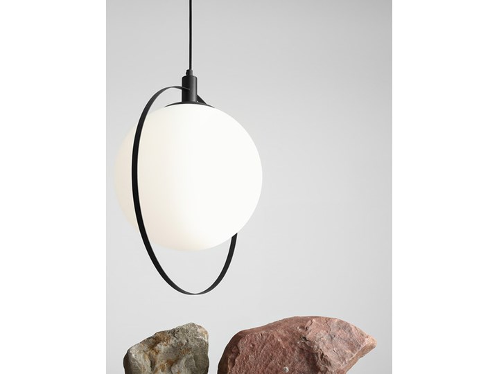 Designerska lampa wisząca Bersi Złoty Lampa LED Metal Szkło Kolor Biały