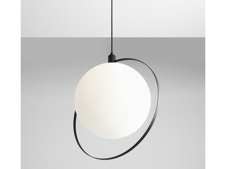 Designerska lampa wisząca Bersi Złoty Lampa LED Szkło Metal Kolor Biały Ilość źródeł światła 1 źródło