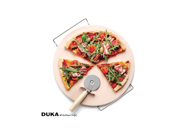 Kamień do pizzy z nożykiem DUKA PIZZA STONE 33 cm Ceramika Kategoria Formy i foremki