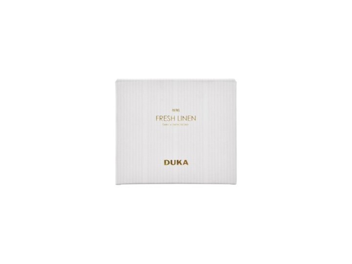 Świeca zapachowa sojowa Fresh Linen DUKA BERG 260 g biała Kolor Biały