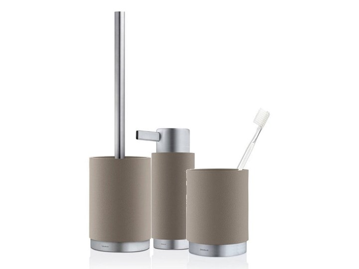 Szaro-brązowa mydelniczka Blomus Ara Ceramika Metal Stal Mydelniczki Kolor Szary