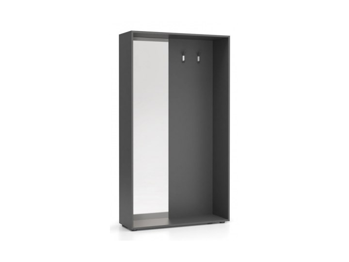 Ścianka na ubrania (wieszak) FRAME, 2 haczyki, Grafit Typ Wieszaki Płyta MDF Wieszak na ubrania Metal Kategoria Wieszaki na odzież wierzchnią