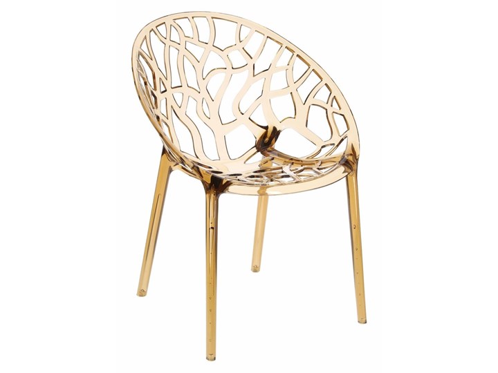 Krzesło Coral bursztynowe Głębokość 60 cm Szerokość 59 cm Wysokość 80 cm Pomieszczenie Salon