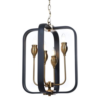 LAMPA WISZĄCA LOFT CZARNA FLORIDA W4