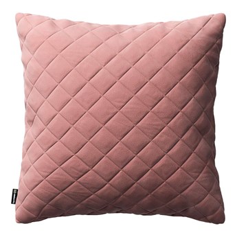 Poszewka Kinga pikowana 43 x 43 cm, koralowy róż, 43 × 43 cm, Velvet