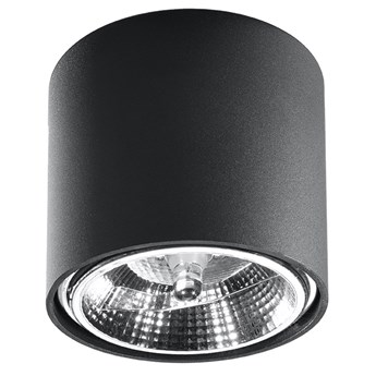 Czarny industrialny plafon LED tuba - EX655-Tiubo