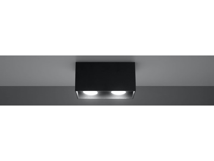 SOLLUX Nowoczesna Lampa Sufitowa Plafon QUAD MAXI Czarny Prostokątne Oświetlenie Oprawa halogenowa Oprawa stropowa Oprawa led Kategoria Oprawy oświetleniowe