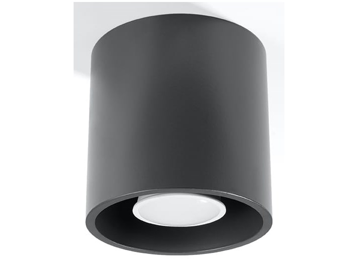 SOLLUX Gustowne Oświetlenie Plafon ORBIS 1 Antracyt Lampa Walec na Sufit LED Oprawa stropowa Oprawa led Kwadratowe Kategoria Oprawy oświetleniowe