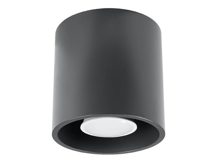 SOLLUX Gustowne Oświetlenie Plafon ORBIS 1 Antracyt Lampa Walec na Sufit LED Oprawa led Oprawa stropowa Kwadratowe Kategoria Oprawy oświetleniowe