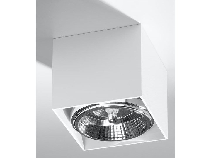 Minimalistyczny Plafon BLAKE biały Lampa aluminium kwadrat na sufit Idealna do salonu, sypialni, korytarza Oprawa sufitowa żarówka GU10 Oświetlenie SOLLUX Oprawa halogenowa Kwadratowe Oprawa stropowa Oprawa led Kategoria Oprawy oświetleniowe