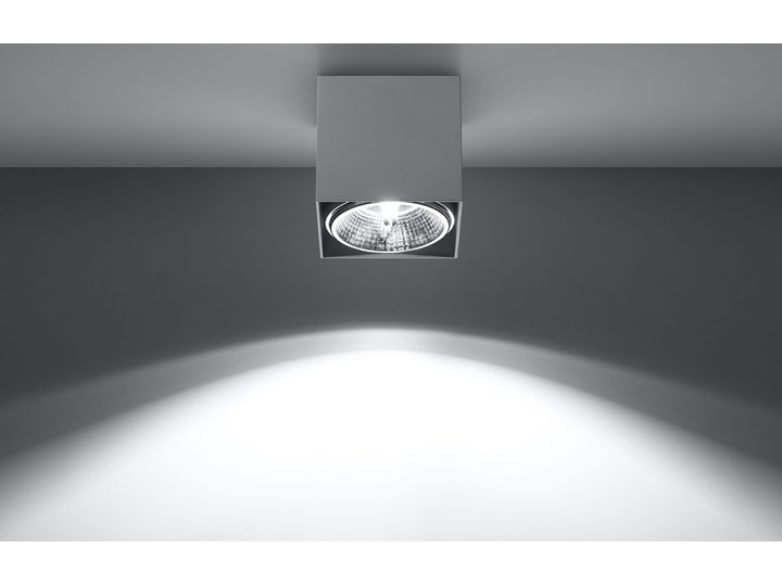 Minimalistyczny Plafon BLAKE biały Lampa aluminium kwadrat na sufit Idealna do salonu, sypialni, korytarza Oprawa sufitowa żarówka GU10 Oświetlenie SOLLUX Kwadratowe Oprawa led Oprawa halogenowa Oprawa stropowa Kategoria Oprawy oświetleniowe