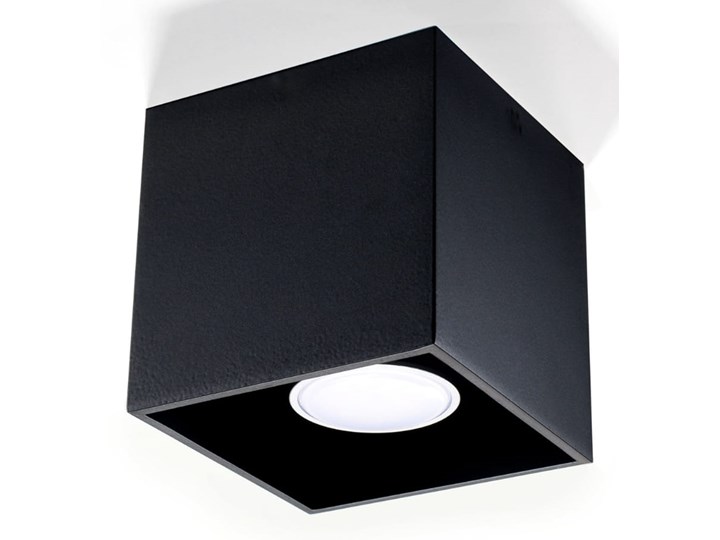 Sollux Lampa Plafon QUAD 1 czarny SL.0022 Oprawa Sufitowa Idealna do Salonu Korytarza Lampa Minimalistyczne Oświetlenie Gu10 LED Oprawa stropowa Oprawa led Oprawa halogenowa Kwadratowe Kategoria Oprawy oświetleniowe