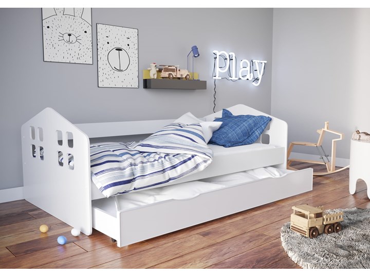 Łóżeczko dziecięce 180x80 Kacper - Meb24.pl Drewno Tradycyjne Rozmiar materaca 80x180 cm Płyta MDF Kategoria Łóżka dla dzieci