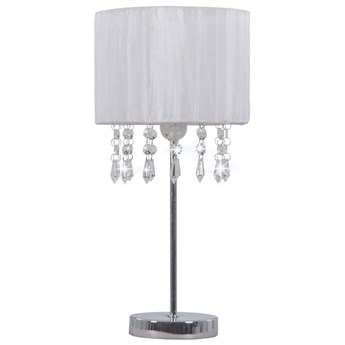 Biała lampka stołowa w stylu glamour - EX817-Alesa