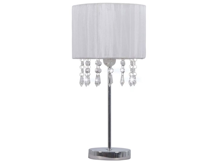 Biała lampka stołowa w stylu glamour - EX817-Alesa