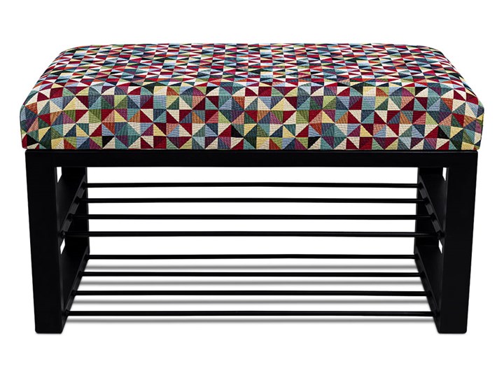 Ławka Tapicerowana do przedpokoju Industrialna SHELF GEOMETRICO - LOFT Styl Industrialny