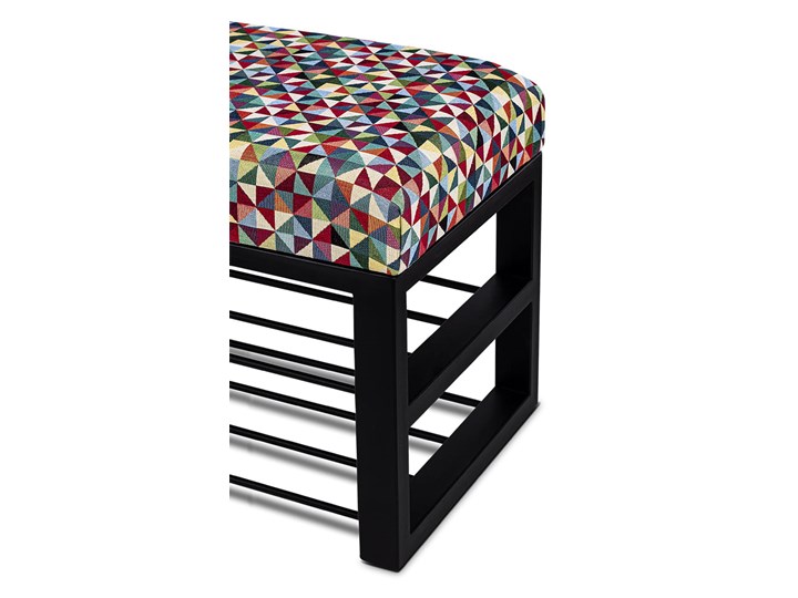 Ławka Tapicerowana do przedpokoju Industrialna SHELF GEOMETRICO - LOFT Kategoria Ławki do salonu