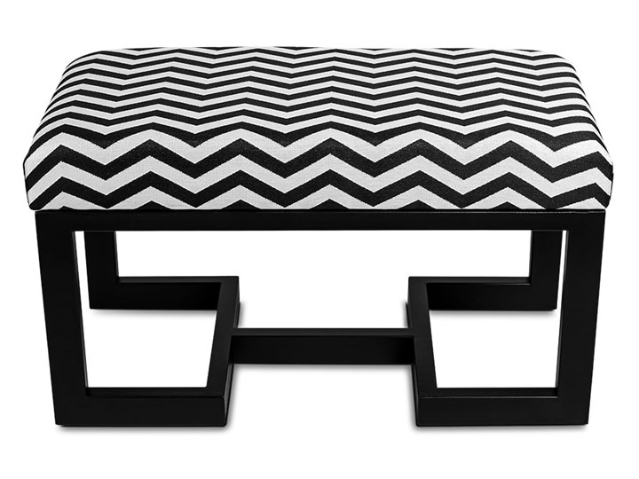 Ławka Tapicerowana Industrialna TWIN GEOMETRICO - LOFT Materiał obicia Tkanina Styl Industrialny
