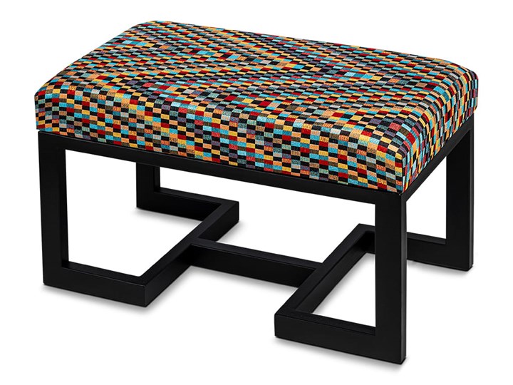 Ławka Tapicerowana Industrialna TWIN GEOMETRICO - LOFT Styl Industrialny Kategoria Ławki do salonu
