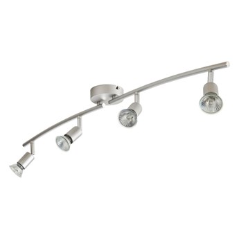 Spot listwa metalowa 4 x 50 W GU10 srebrna