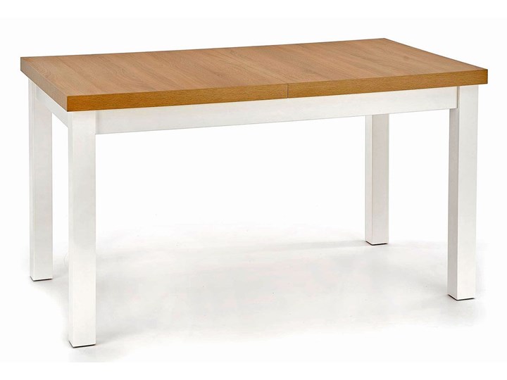 Skandynawski stół rozkładany Selen 2X - dąb riviera + biały Długość 80 cm Długość 220 cm Wysokość 76 cm Drewno Szerokość 80 cm Kształt blatu Prostokątny