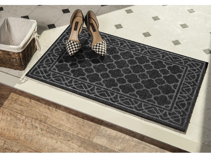E-floor Wycieraczka Embossed Rolowana Andor Czarna Kolor Czarny Kategoria Wycieraczki