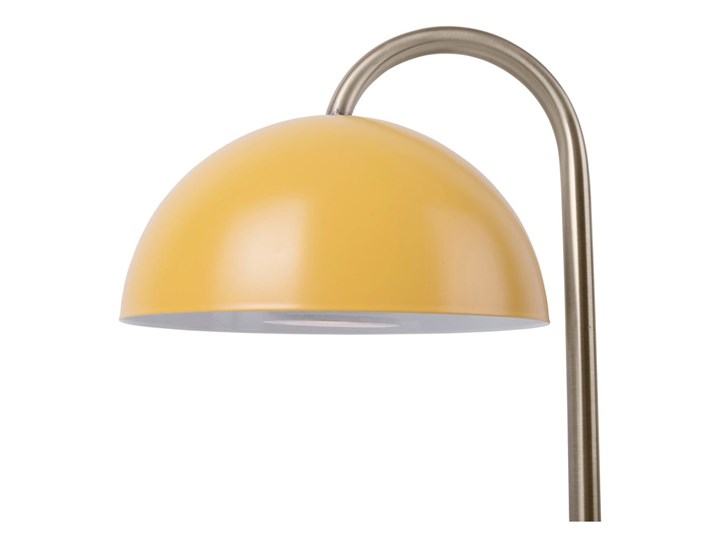 Ochrowożółta lampa stołowa Leitmotiv Decova Lampa z kloszem Wysokość 37 cm Styl Industrialny