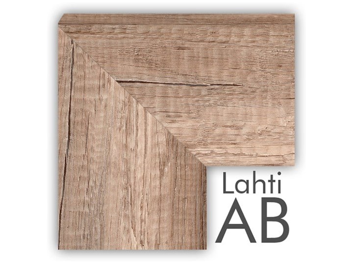 Lustro ścienne Styler Lustro Lahti Duro, 127x47 cm Prostokątne Lustro z ramą Kolor Beżowy