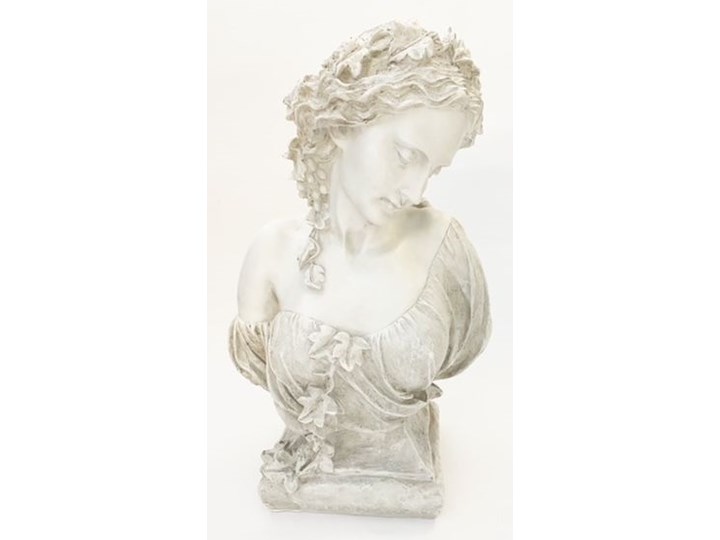 POPIERSIE DEKORACYJNE BIAŁE DECORATIVE BUST NO 3 30x19x49h Kolor Biały Tworzywo sztuczne Kamień Kategoria Figury i rzeźby