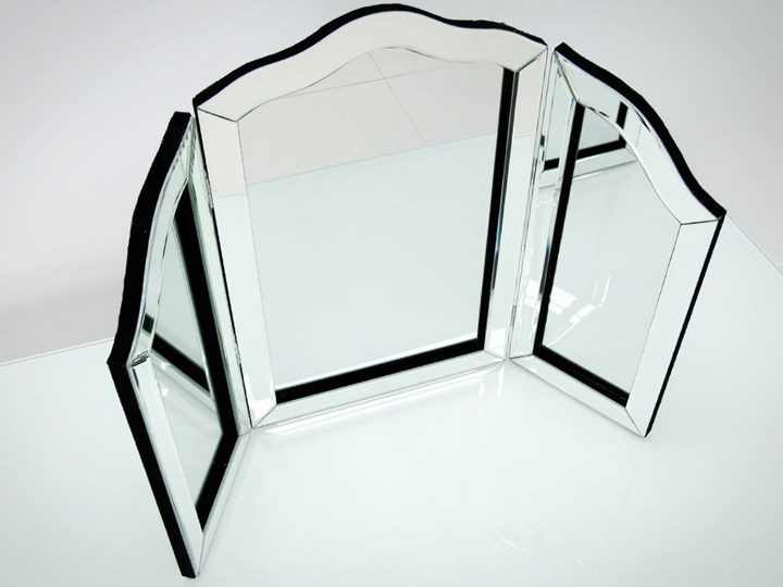 Lustro 3 - częściowe glamur 54x78cm Stojące Lustro z ramą Nieregularne Lustro bez ramy Styl Klasyczny