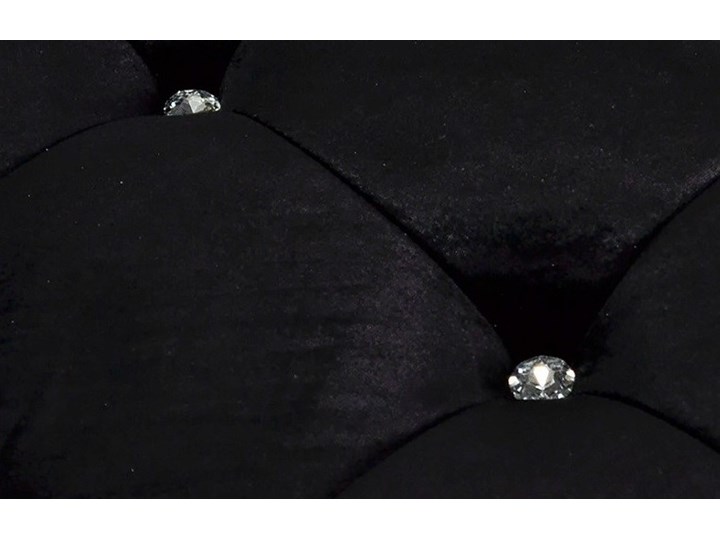 Pufa Estillo Glamur Black 90/50 kryształki Kategoria Ławki do salonu Pikowana Materiał obicia Tkanina