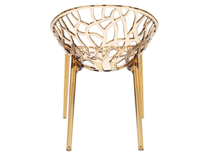 Krzesło Coral bursztynowe Szerokość 59 cm Wysokość 80 cm Głębokość 60 cm Styl Industrialny Styl Glamour