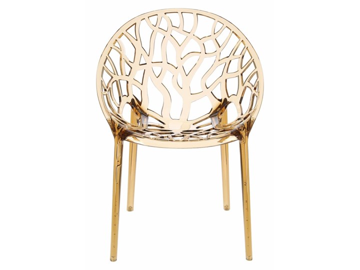 Krzesło Coral bursztynowe Szerokość 59 cm Wysokość 80 cm Głębokość 60 cm Styl Glamour