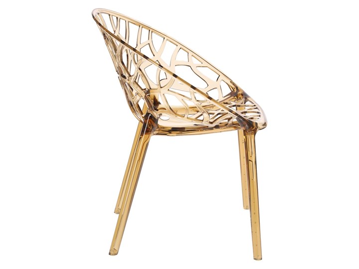Krzesło Coral bursztynowe Wysokość 80 cm Szerokość 59 cm Głębokość 60 cm Pomieszczenie Salon
