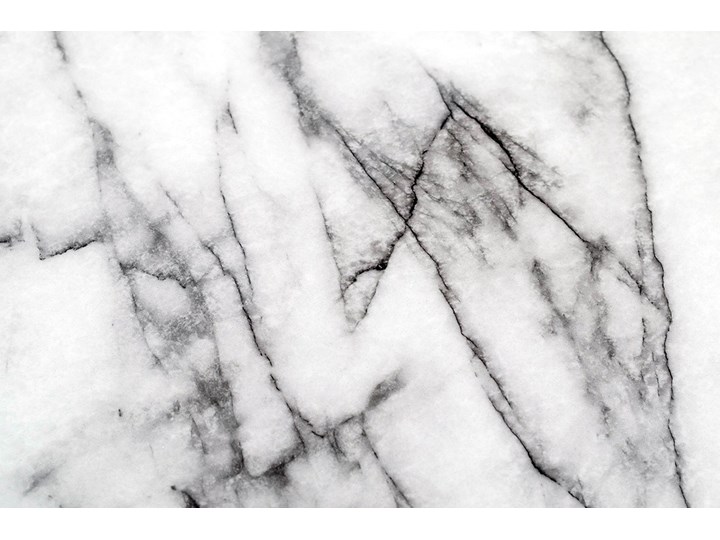 Stół GLAM MARBLE - MDF, złota podstawa Wysokość 75 cm Metal Styl Nowoczesny Długość 100 cm Płyta MDF Marmur Kolor Biały