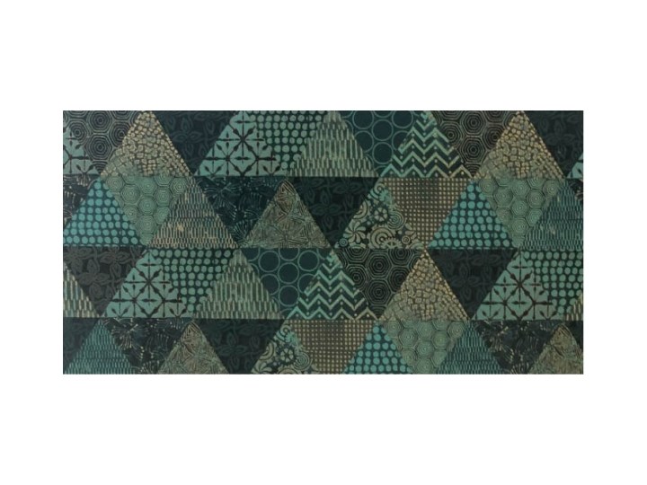 Dekor Margot Arte 30,8 x 60,8 cm zielony Płytki ścienne Płytki kuchenne Płytki łazienkowe Prostokąt 30,8x60,8 cm Płytka dekoracyjna Wzór Geometryczny