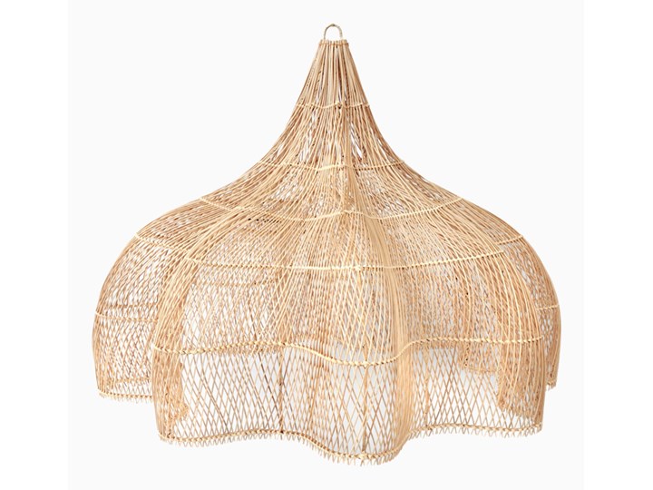 Ratanowa wisząca lampa Mandala Whipped XL