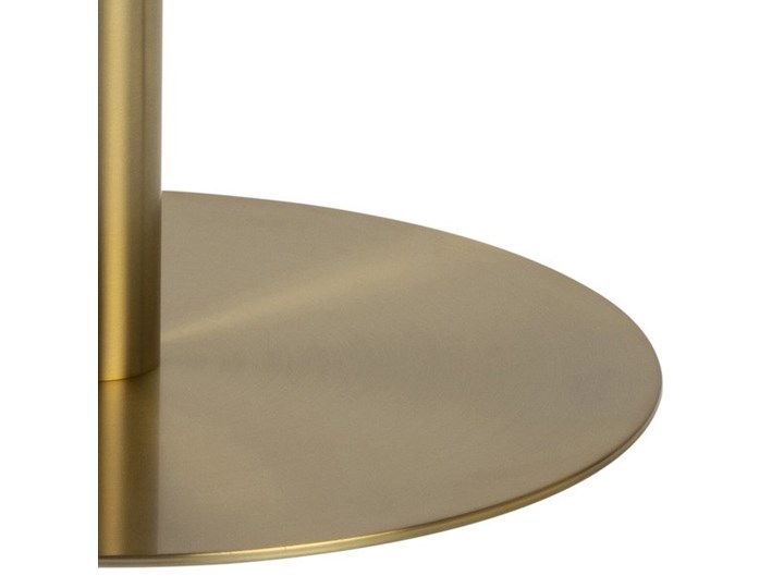 Okrągły stół na złotej nodze Corby 105 biały marmur Metal Wysokość 75 cm Pomieszczenie Stoły do salonu