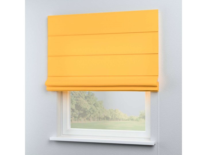 Roleta rzymska Capri, żółty, szer.80 × dł.170 cm, Loneta Wzór Gładkie