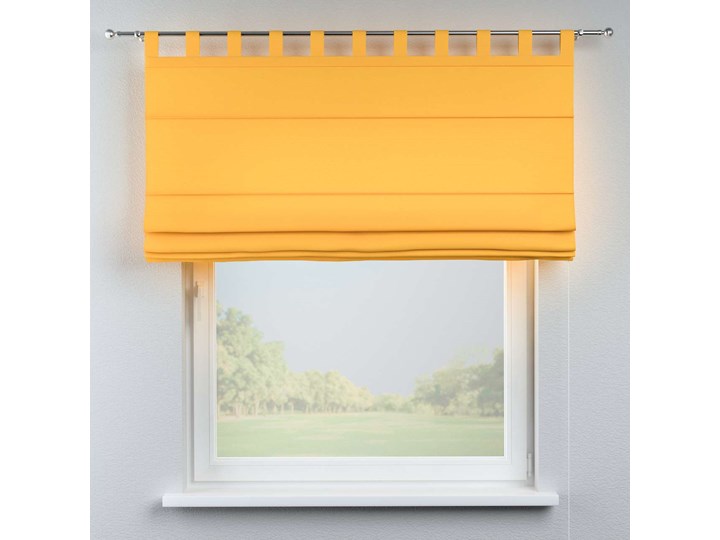 Roleta rzymska Verona, żółty, szer.80 × dł.170 cm, Loneta Pomieszczenie Salon