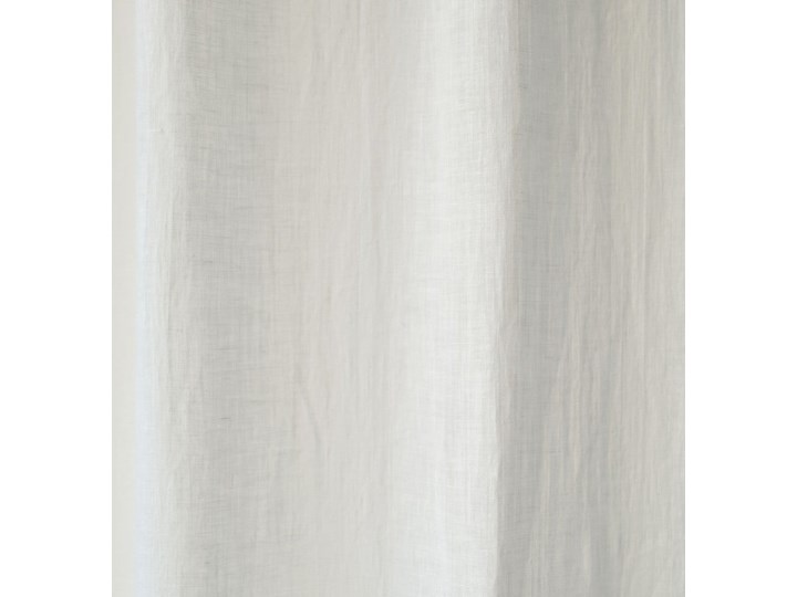 Biała lekka lniana zasłona z przeszyciem tunelowym Linen Tales Daytime, 250 x 130 cm Kolor Biały Len Kategoria Zasłony