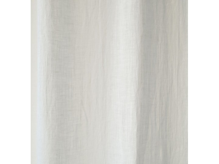 Biała lekka lniana zasłona z przeszyciem tunelowym Linen Tales Daytime, 275 x 130 cm Len Kolor Biały